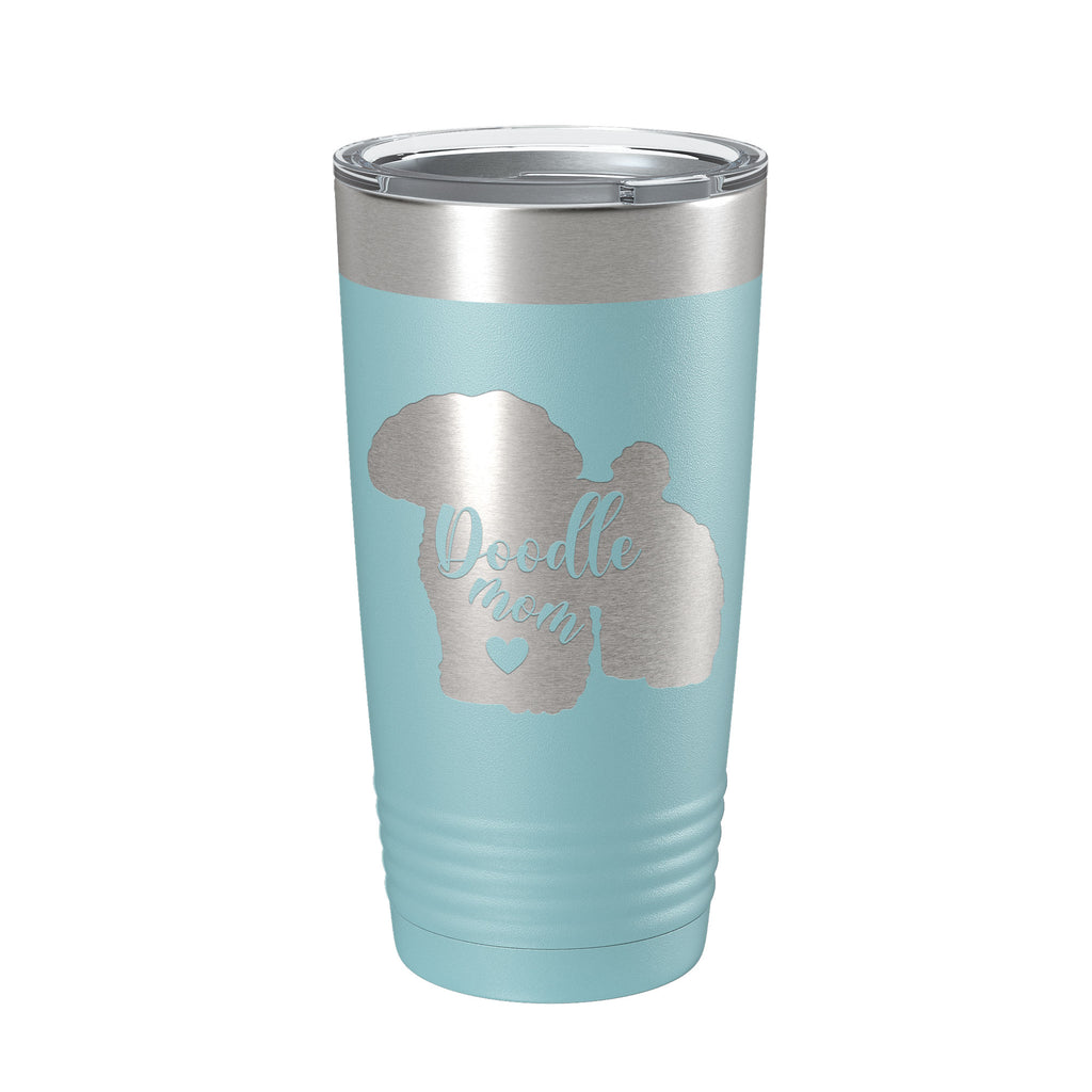 Doodle Mom Tumbler Dog Travel Mug Gift Insulated Laser Engraved Coffee Cup 20 oz