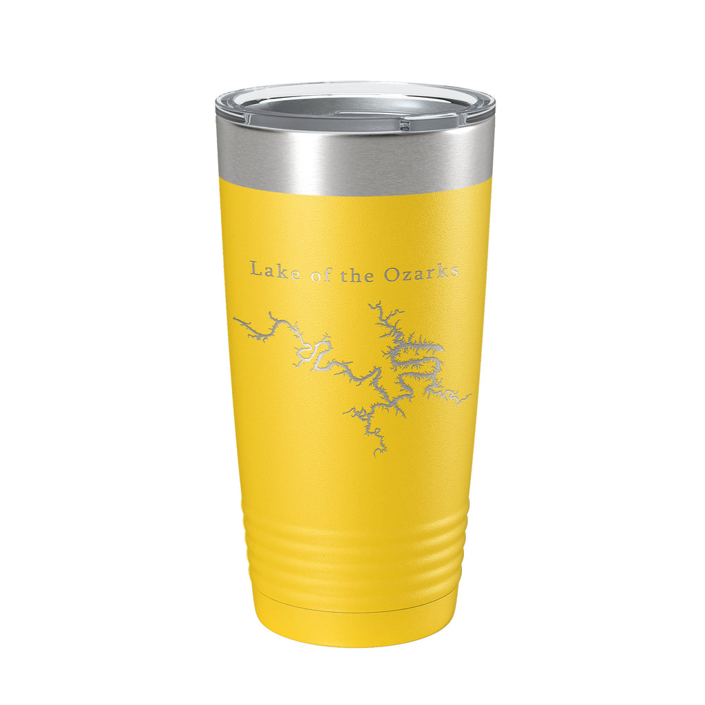 Lake of the Ozarks Map Tumbler Travel Mug Insulated Laser Engraved Coffee Cup Missouri 20 oz