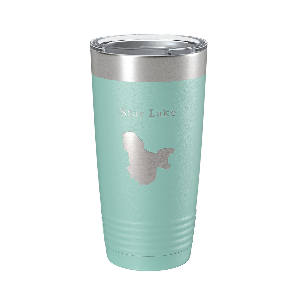 Star Lake Map Tumbler Travel Mug Insulated Laser Engraved Coffee Cup Putnam County Florida 20 oz