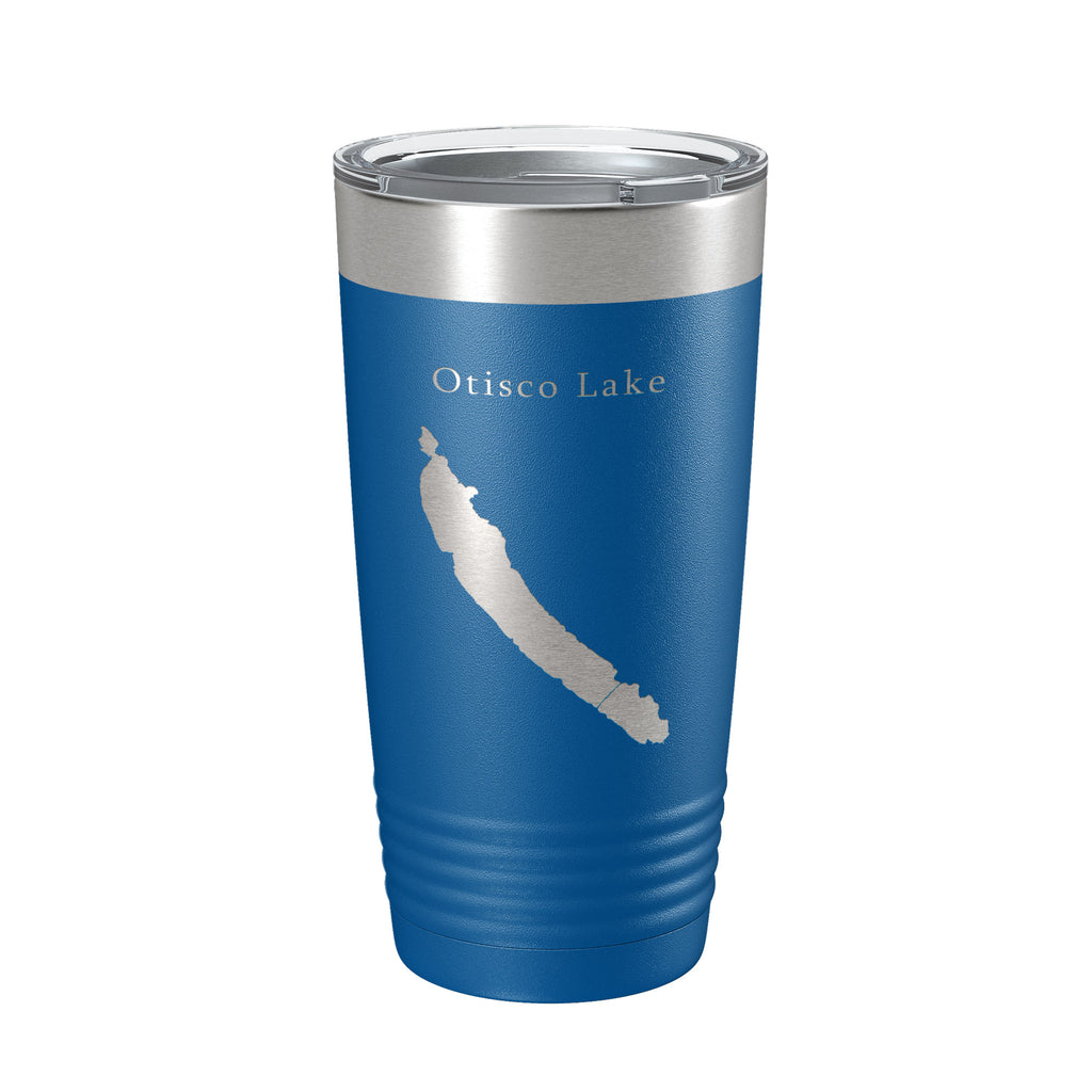 Otisco Lake Map Tumbler Travel Mug Insulated Laser Engraved Coffee Cup New York 20 oz