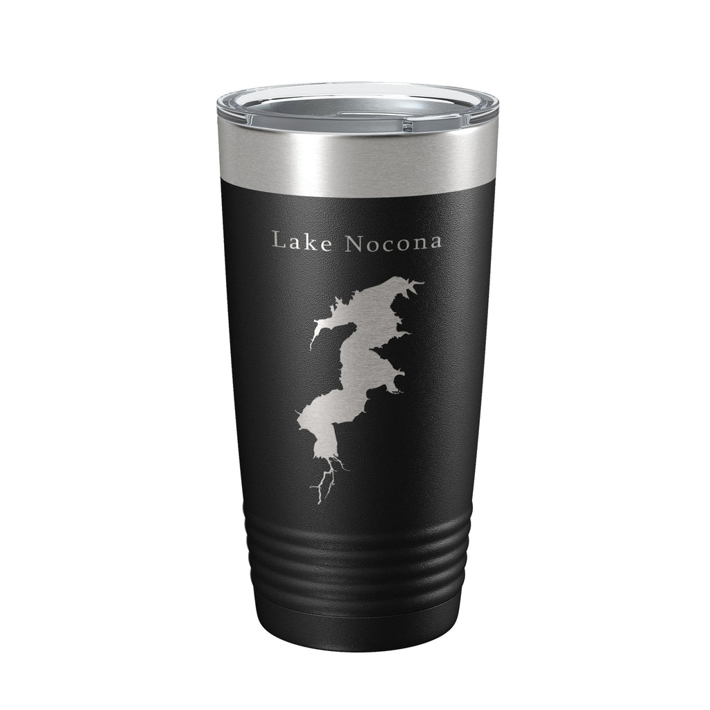 Lake Nocona Map Tumbler Travel Mug Insulated Laser Engraved Coffee Cup Texas 20 oz