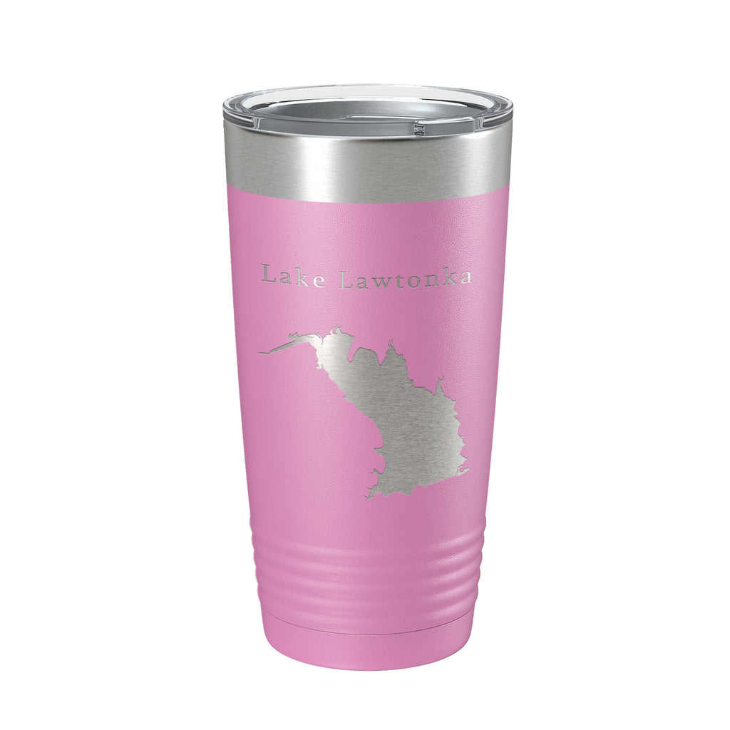 Lake Lawtonka Map Tumbler Travel Mug Insulated Laser Engraved Coffee Cup Oklahoma 20 oz