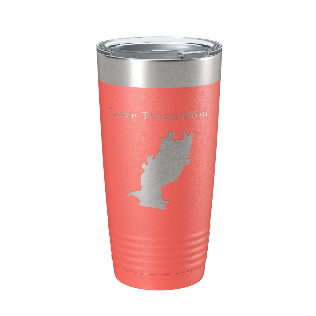 Lake Tangipahoa Map Tumbler Travel Mug Insulated Laser Engraved Coffee Cup Mississippi 20 oz