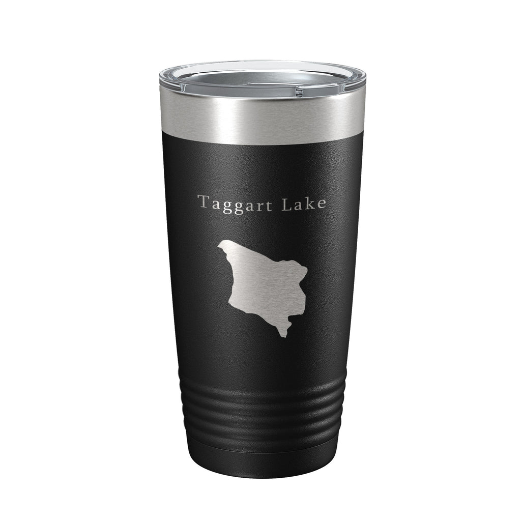 Taggart Lake Map Tumbler Travel Mug Insulated Laser Engraved Coffee Cup Wyoming 20 oz