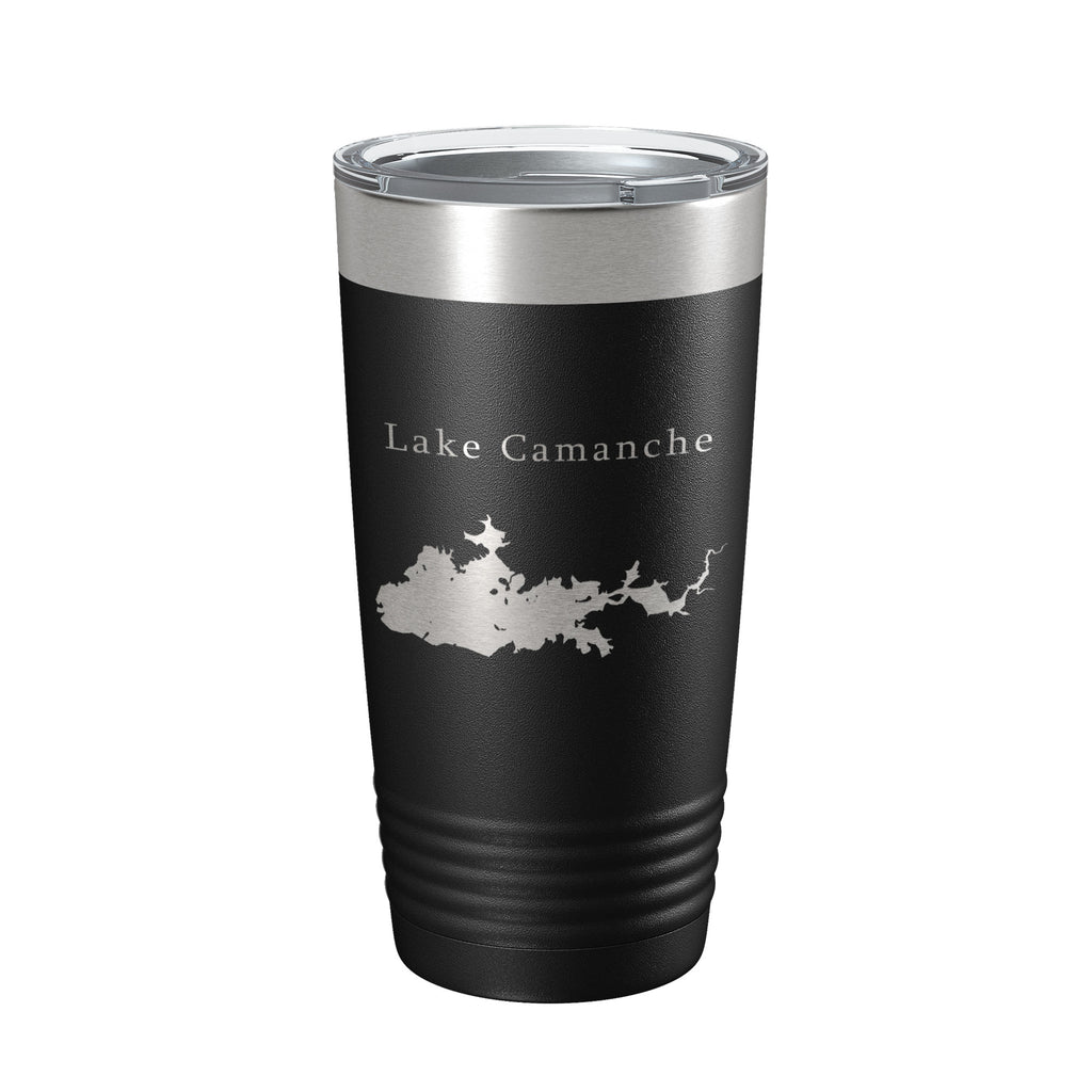 Lake Camanche Map Tumbler Travel Mug Insulated Laser Engraved Coffee Cup California 20 oz