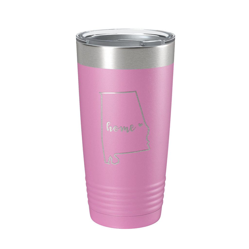 Alabama Tumbler Home State Travel Mug Insulated Laser Engraved Map Coffee Cup 20 oz