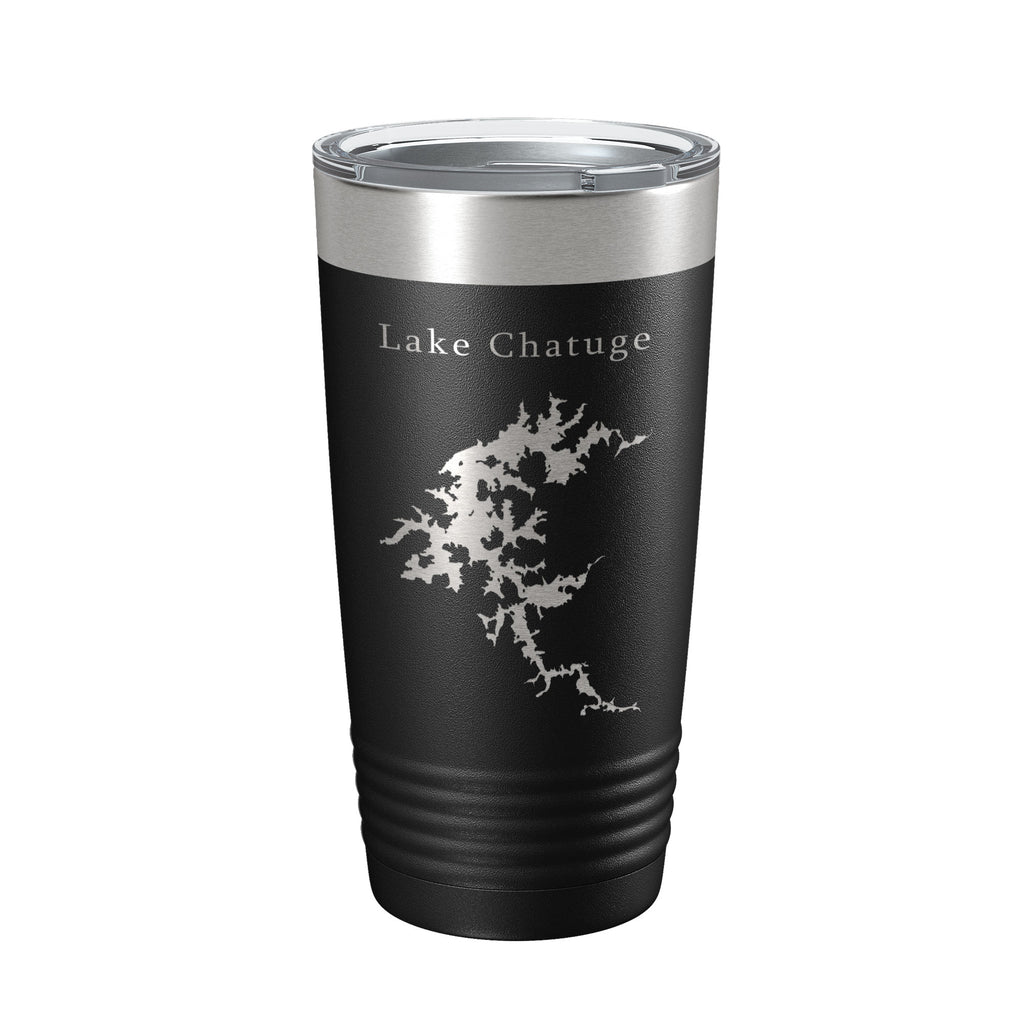 Lake Chatuge Map Tumbler Travel Mug Insulated Laser Engraved Coffee Cup Georgia North Carolina 20 oz
