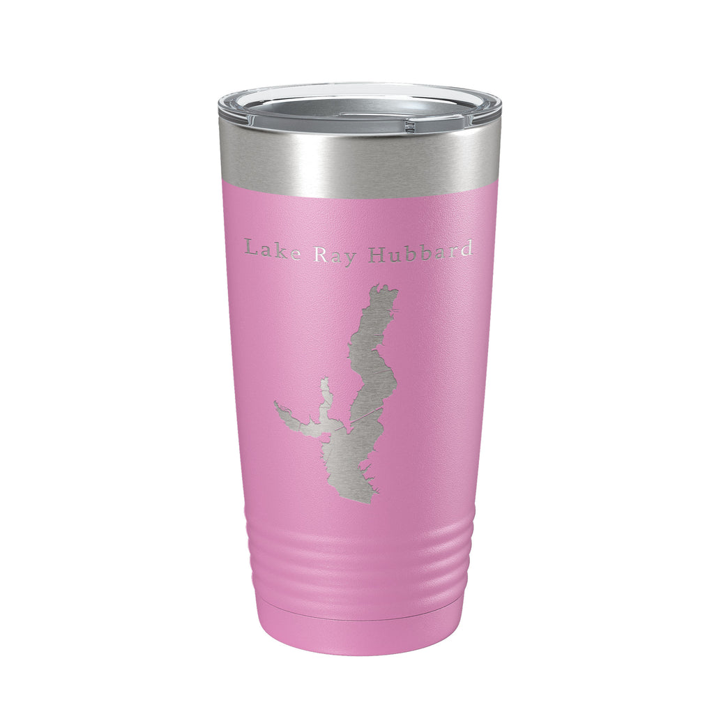 Lake Ray Hubbard Map Tumbler Travel Mug Insulated Laser Engraved Coffee Cup Texas 20 oz