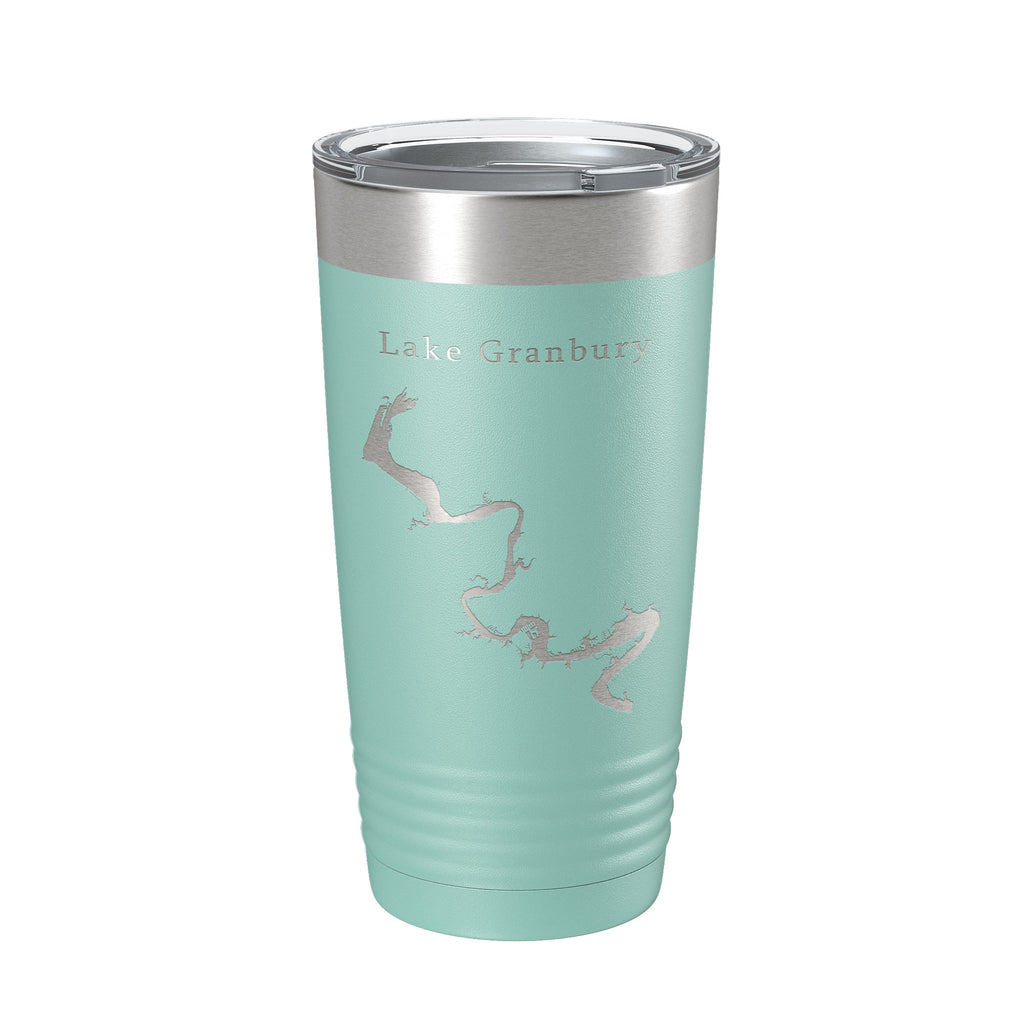 Lake Granbury Map Tumbler Travel Mug Insulated Laser Engraved Coffee Cup Brazos River Texas 20 oz