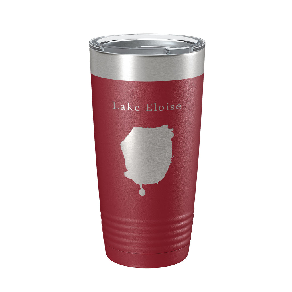 Lake Eloise Map Tumbler Travel Mug Insulated Laser Engraved Coffee Cup Florida 20 oz