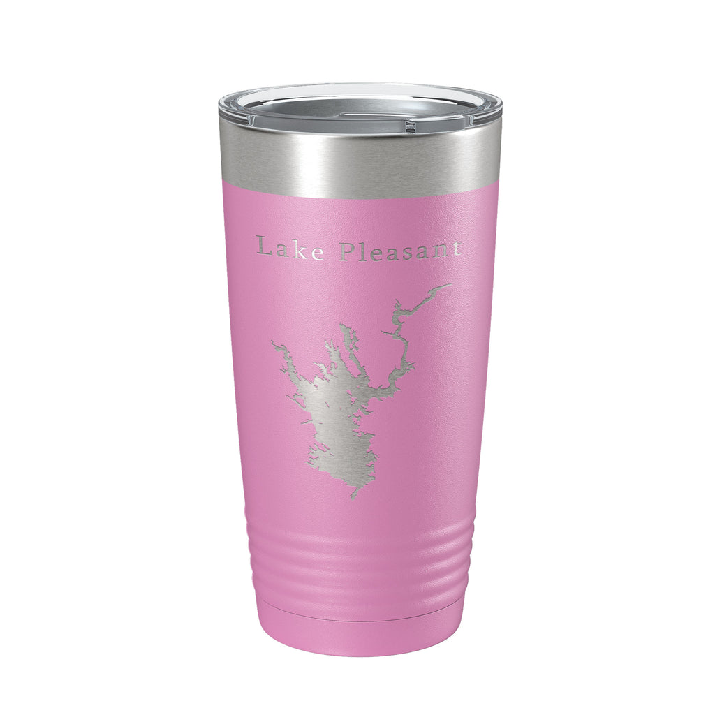 Lake Pleasant Map Tumbler Travel Mug Insulated Laser Engraved Coffee Cup Arizona 20 oz