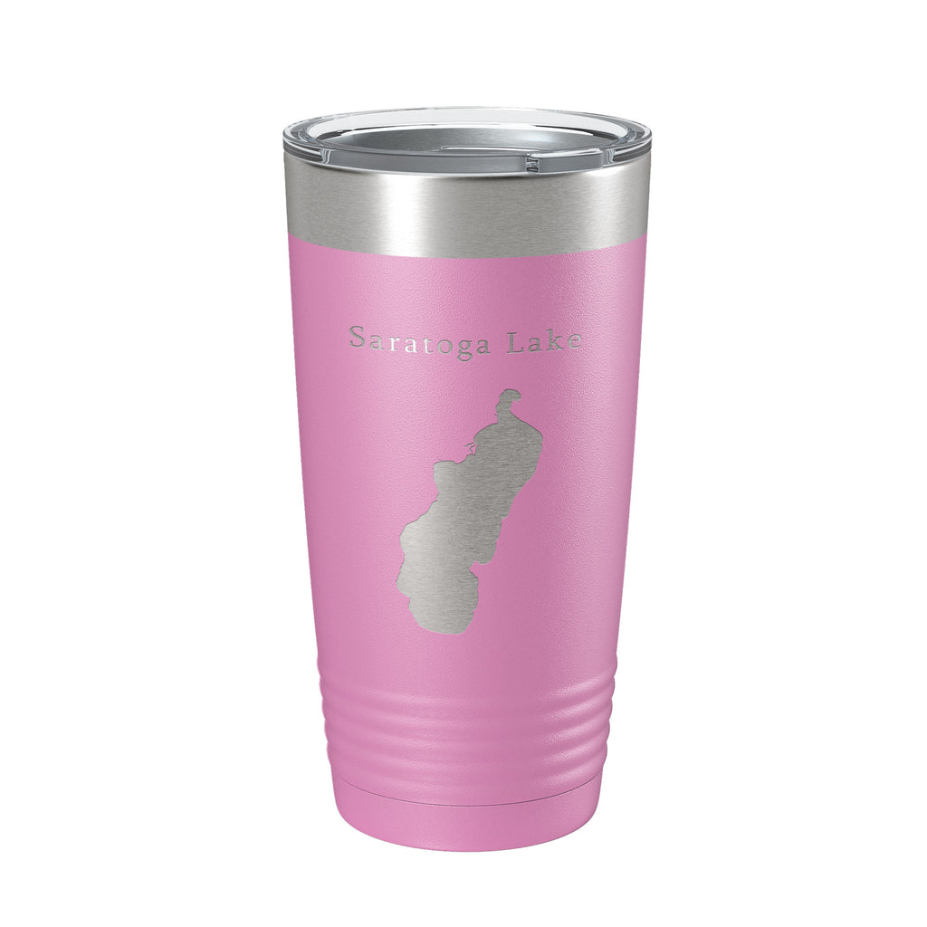 Saratoga Lake Map Tumbler Travel Mug Insulated Laser Engraved Coffee Cup New York 20 oz