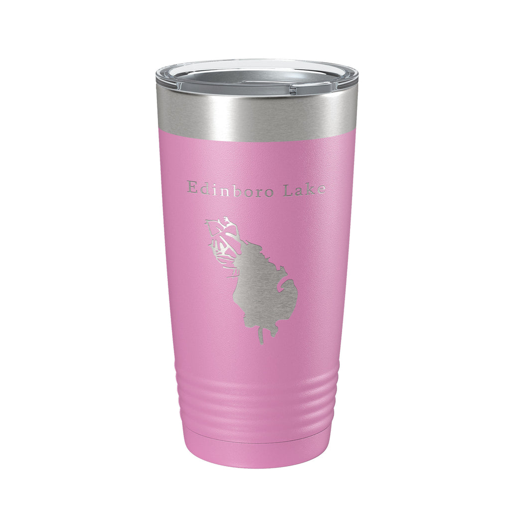 Edinboro Lake Map Tumbler Travel Mug Insulated Laser Engraved Coffee Cup Pennsylvania 20 oz