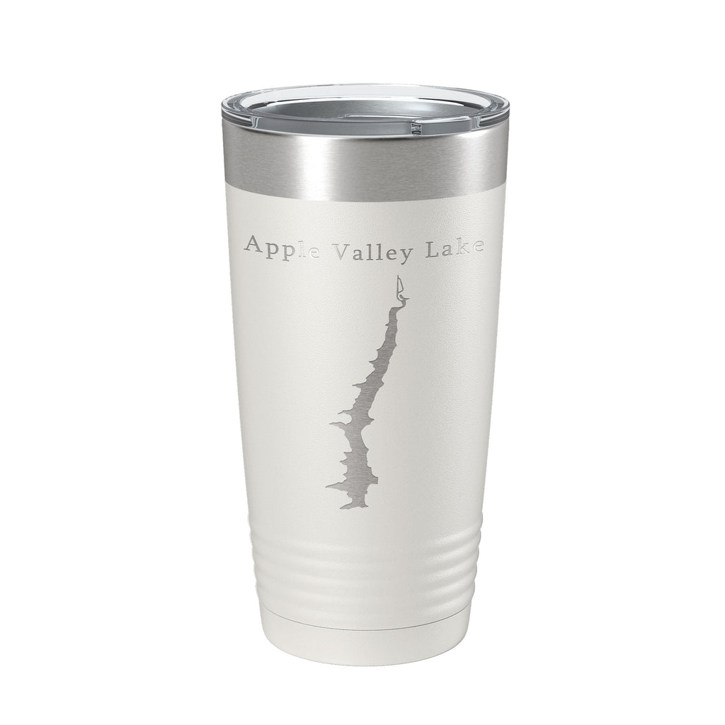 Apple Valley Lake Map Tumbler Travel Mug Insulated Laser Engraved Coffee Cup Ohio 20 oz