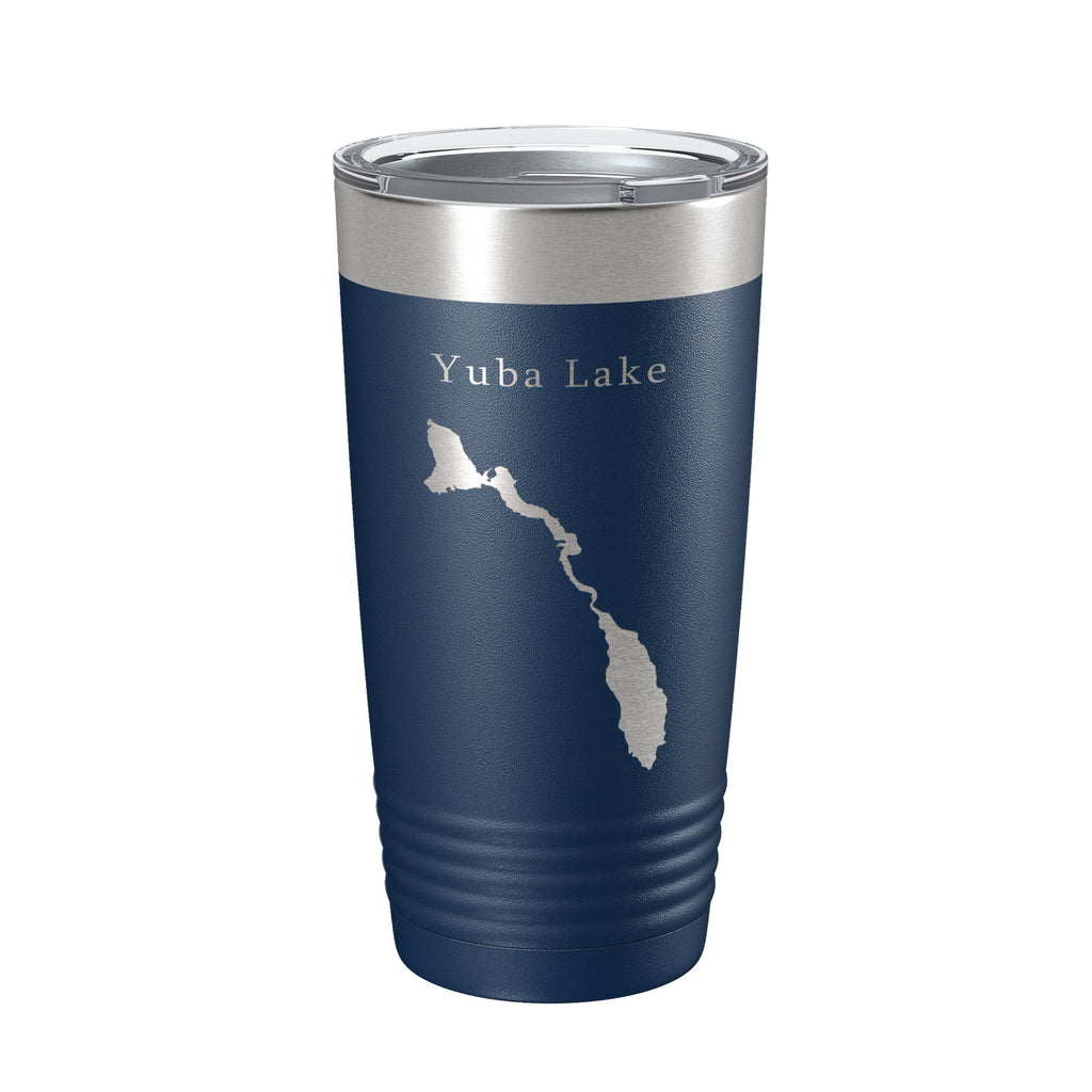 Yuba Lake Sevier Bridge Reservoir Map Tumbler Travel Mug Insulated Laser Engraved Coffee Cup Utah 20 oz