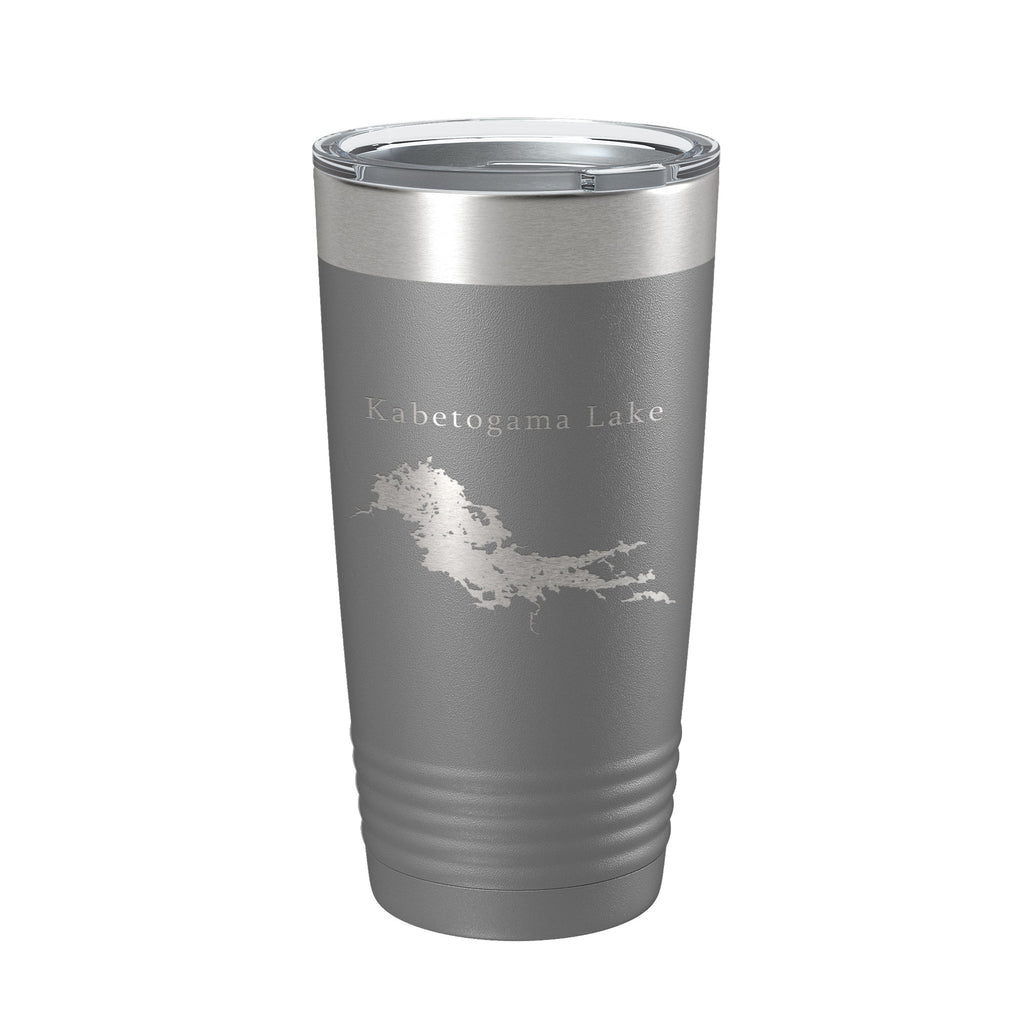 Kabetogama Lake Map Tumbler Travel Mug Insulated Laser Engraved Coffee Cup Minnesota 20 oz