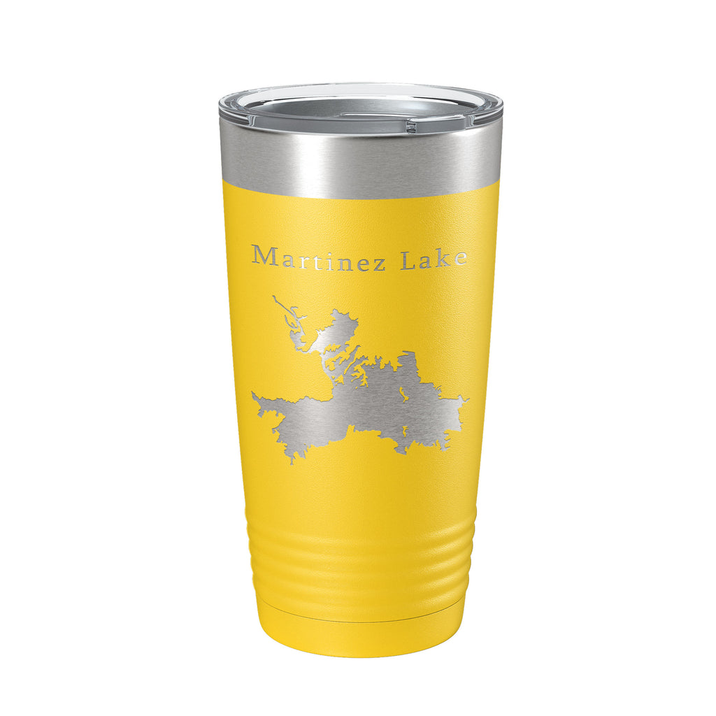 Martinez Lake Map Tumbler Travel Mug Insulated Laser Engraved Coffee Cup Arizona 20 oz