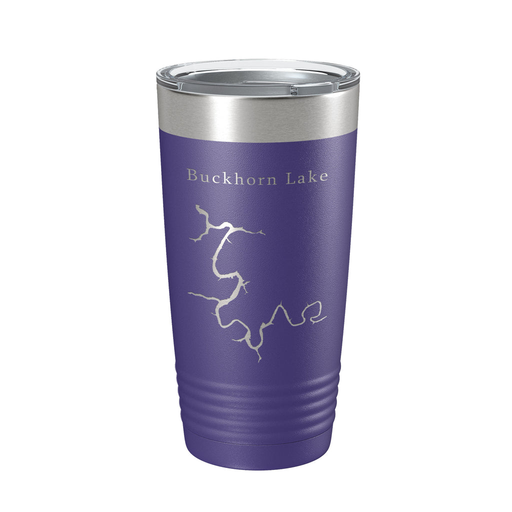 Buckhorn Lake Map Tumbler Travel Mug Insulated Laser Engraved Coffee Cup Kentucky 20 oz