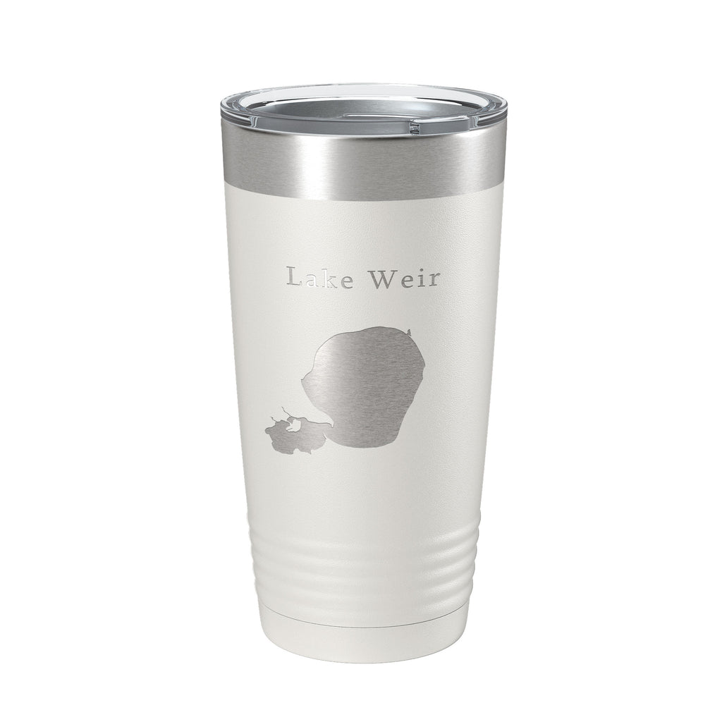 Lake Weir Map Tumbler Travel Mug Insulated Laser Engraved Coffee Cup Florida 20 oz