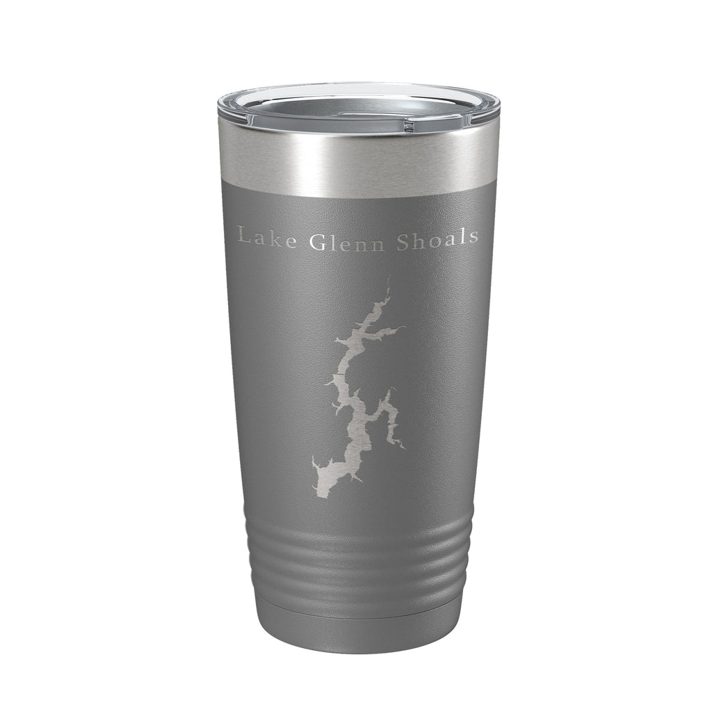 Lake Glenn Shoals Map Tumbler Travel Mug Insulated Laser Engraved Coffee Cup Illinois 20 oz