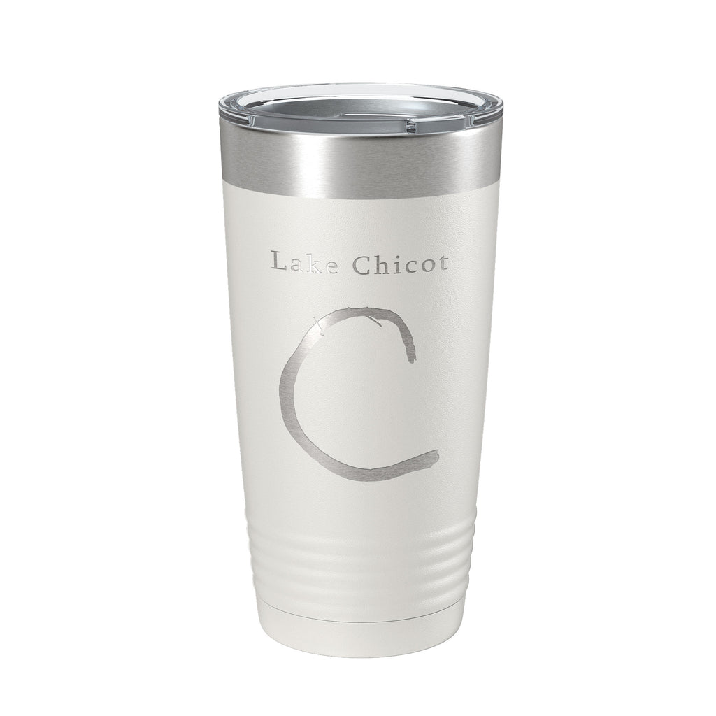 Lake Chicot Map Tumbler Travel Mug Insulated Laser Engraved Coffee Cup Arkansas 20 oz