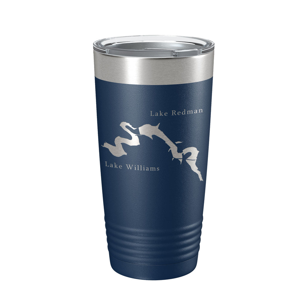 Lakes Redman & Williams Map Tumbler Travel Mug Insulated Laser Engraved Coffee Cup Pennsylvania 20 oz