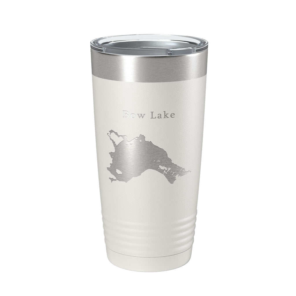 Bow Lake Map Tumbler Travel Mug Insulated Laser Engraved Coffee Cup New Hampshire 20 oz