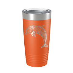 Dolphin Tumbler Zentangle Travel Mug Insulated Laser Engraved Coffee Cup 20  oz – CarveBright