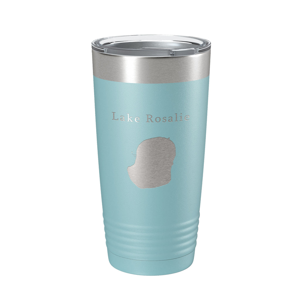 Lake Rosalie Map Tumbler Travel Mug Insulated Laser Engraved Coffee Cup Florida 20 oz