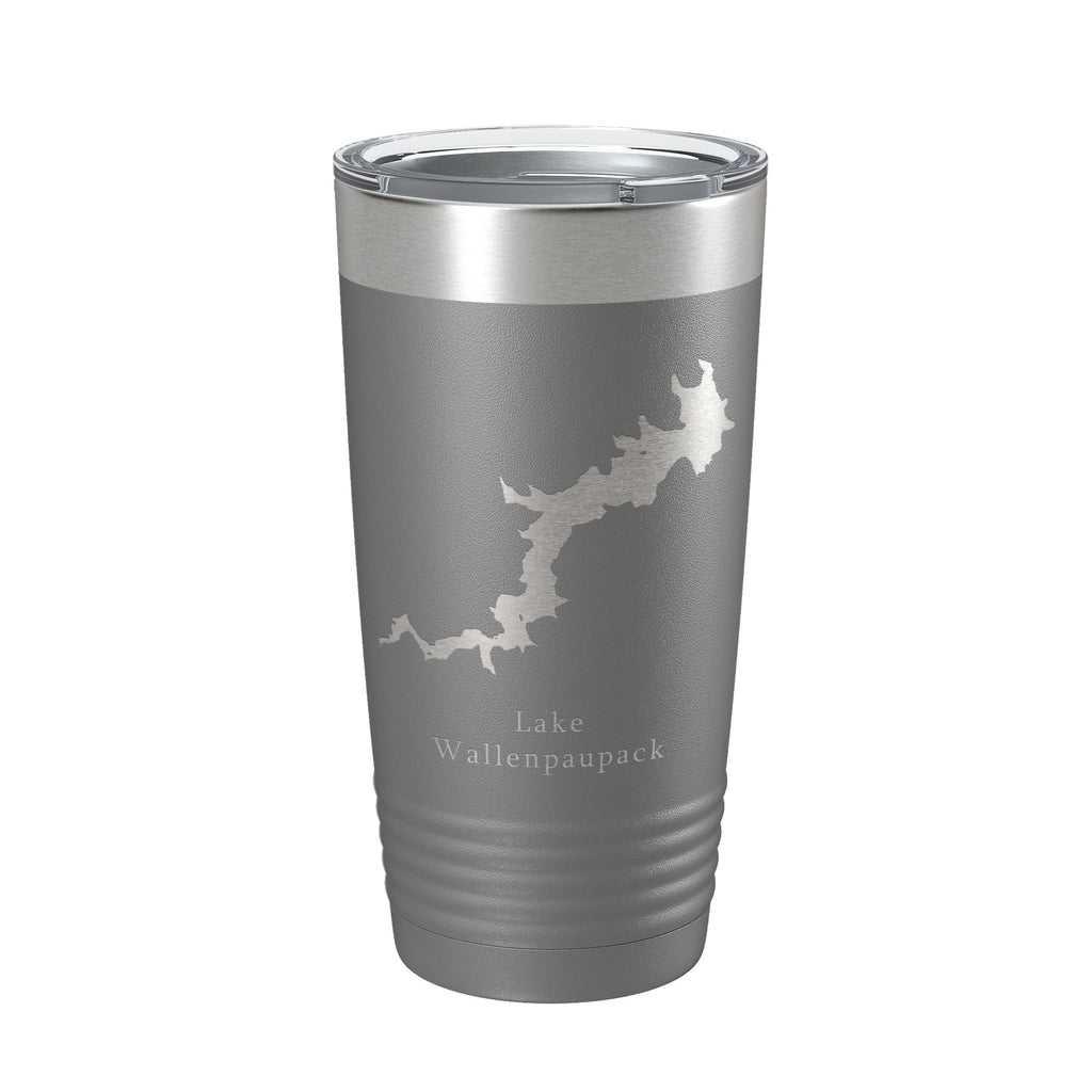 Lake Wallenpaupack Map Tumbler Travel Mug Insulated Laser Engraved Coffee Cup Pennsylvania 20 oz