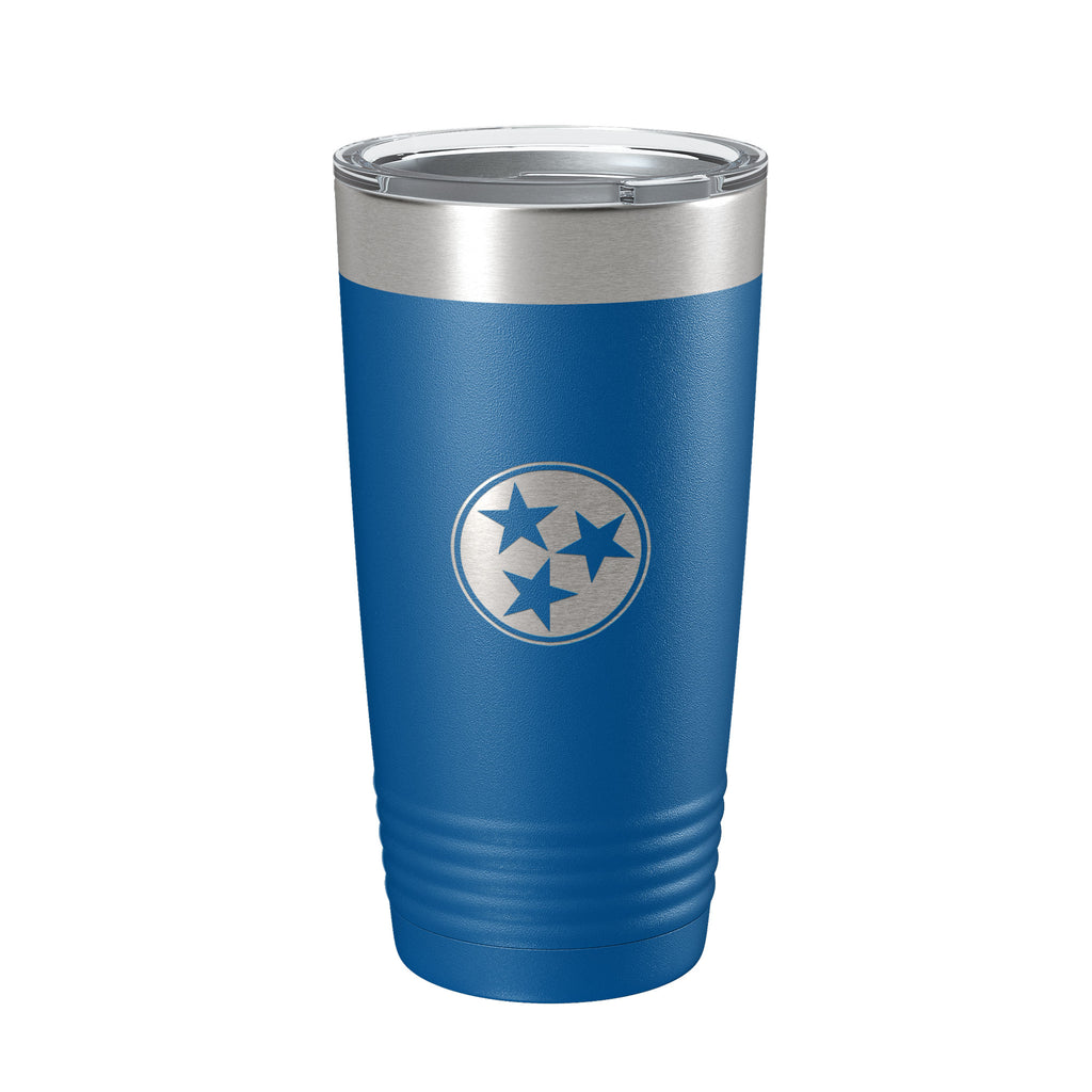 Tennessee Tristar Tumbler TN State Symbol Travel Mug Insulated Laser Engraved Coffee Cup 20 oz