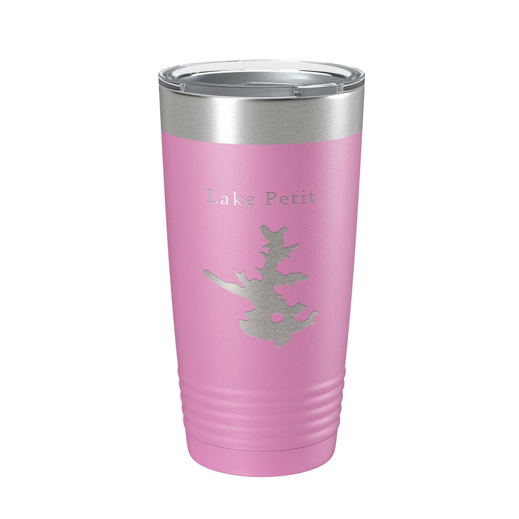 Lake Petit Map Tumbler Travel Mug Insulated Laser Engraved Coffee Cup Georgia 20 oz