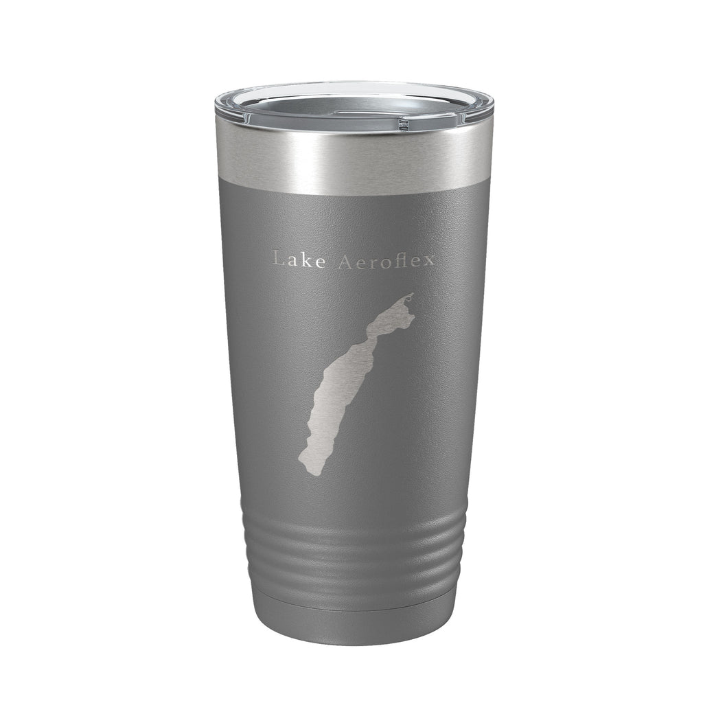 Lake Aeroflex Map Tumbler Travel Mug Insulated Laser Engraved Coffee Cup New Jersey 20 oz