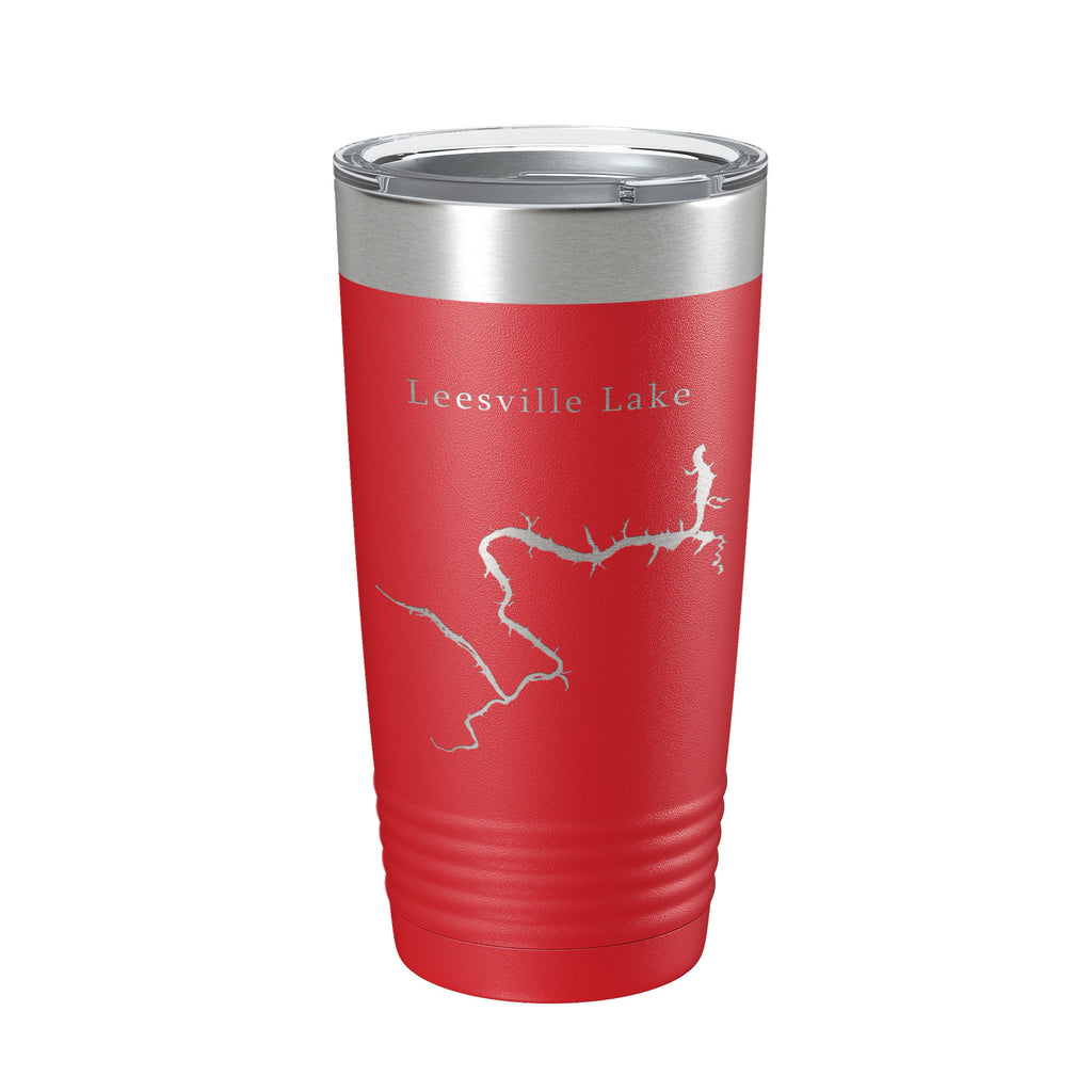 Leesville Lake Map Tumbler Travel Mug Insulated Laser Engraved Coffee Cup Virginia 20 oz