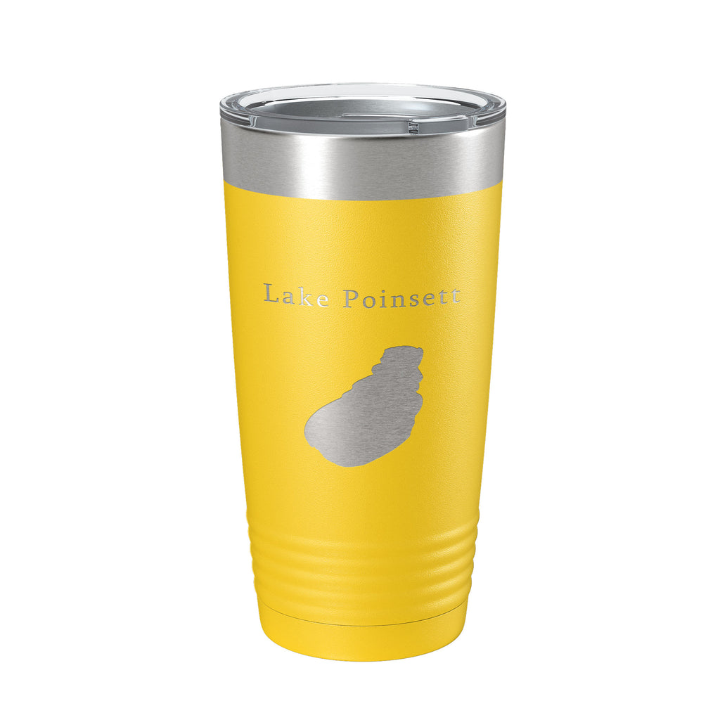 Lake Poinsett Map Tumbler Travel Mug Insulated Laser Engraved Coffee Cup South Dakota 20 oz