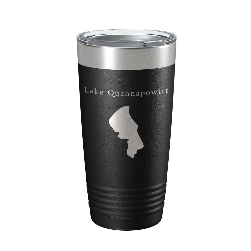 Lake Quannapowitt Map Tumbler Travel Mug Insulated Laser Engraved Coffee Cup Massachusetts 20 oz