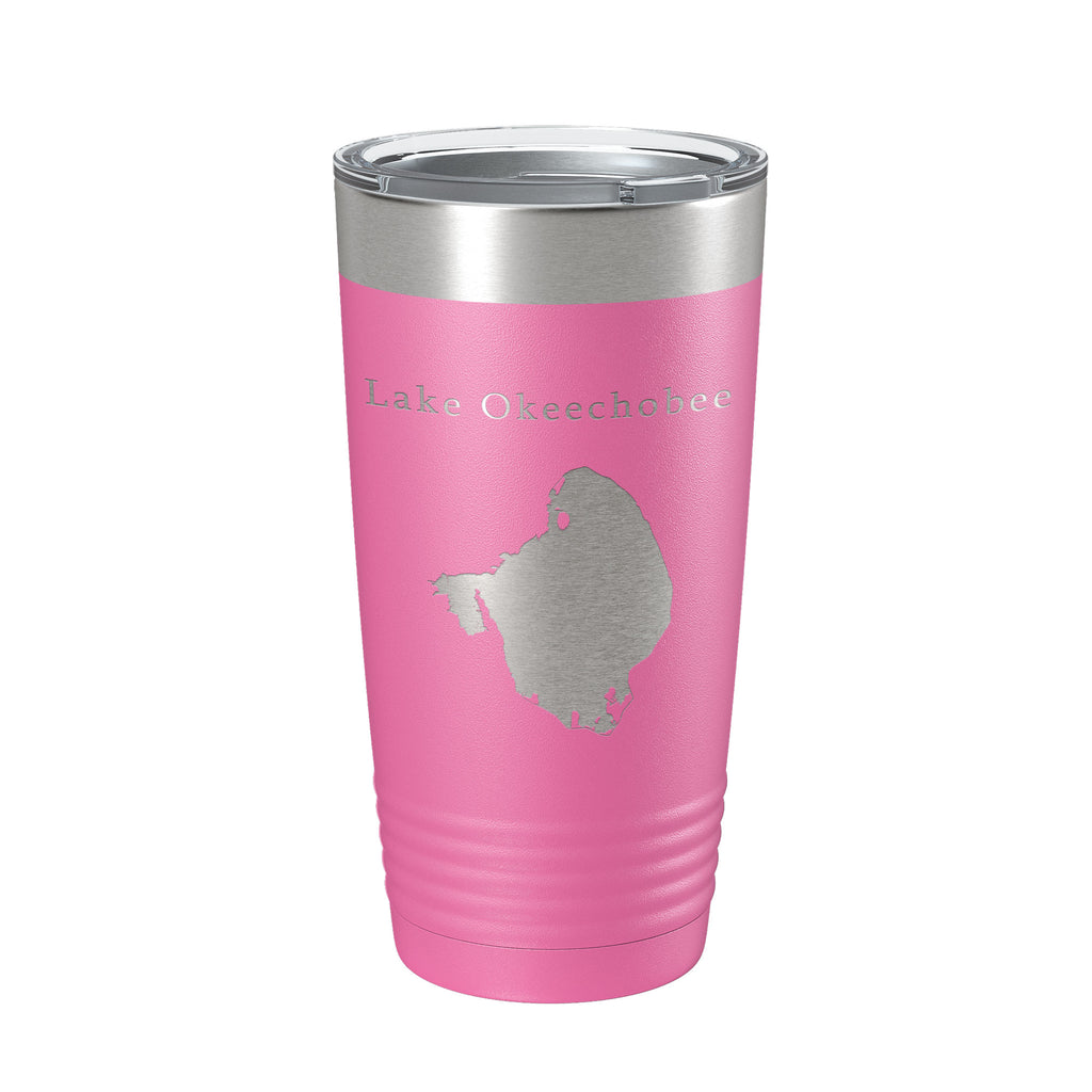 Lake Okeechobee Map Tumbler Travel Mug Insulated Laser Engraved Coffee Cup Florida 20 oz