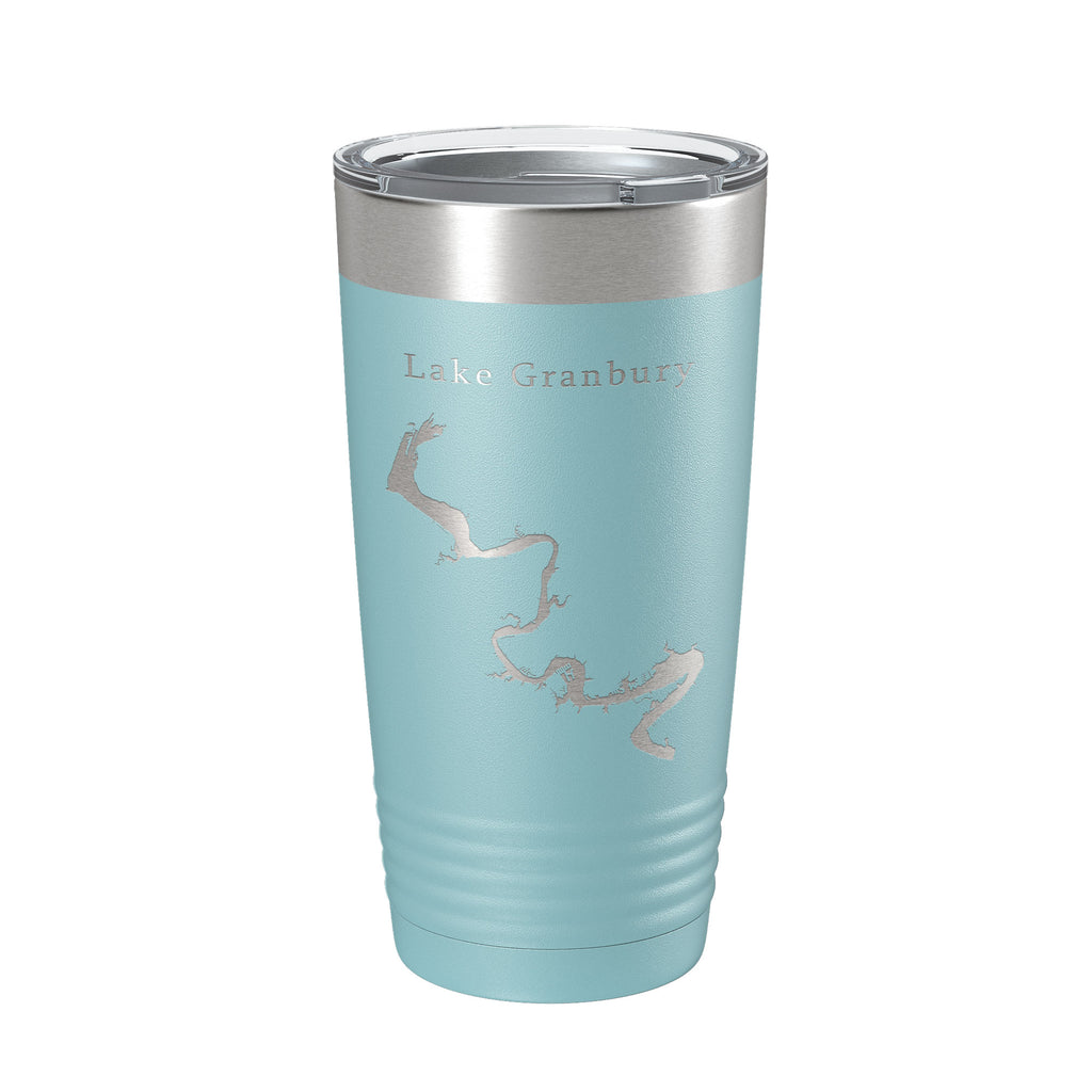 Lake Granbury Map Tumbler Travel Mug Insulated Laser Engraved Coffee Cup Brazos River Texas 20 oz