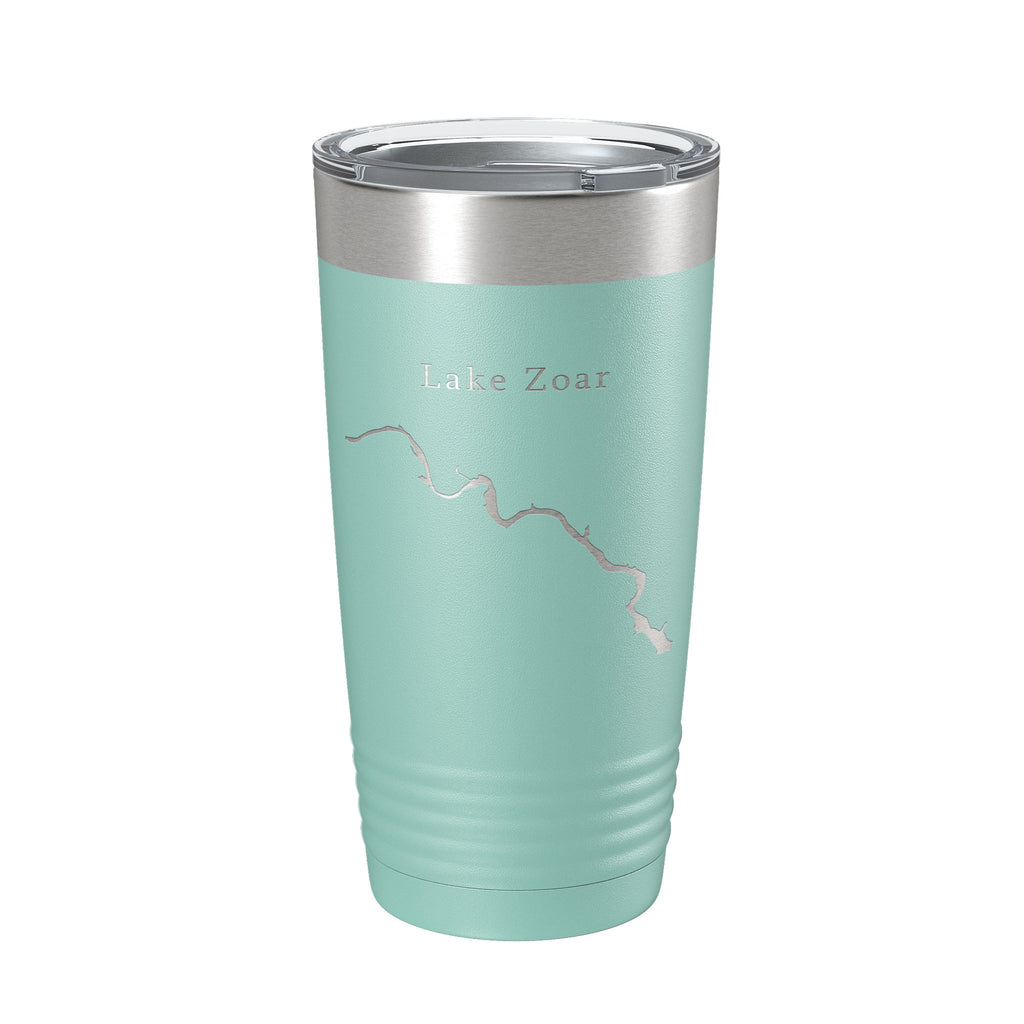 Lake Zoar Map Tumbler Travel Mug Insulated Laser Engraved Coffee Cup Housatonic River Connecticut 20 oz