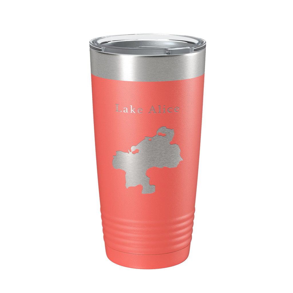 Lake Alice Map Tumbler Travel Mug Insulated Laser Engraved Coffee Cup Florida 20 oz