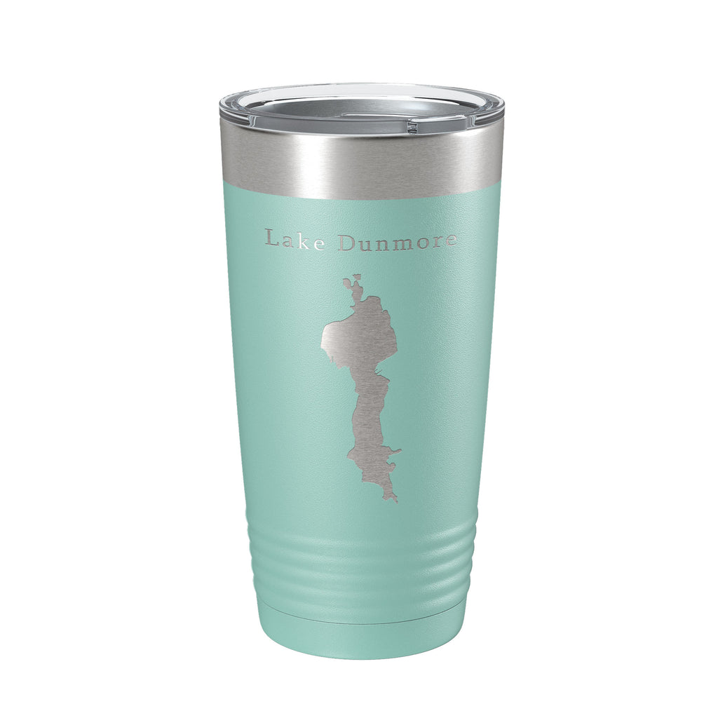 Lake Dunmore Map Tumbler Travel Mug Insulated Laser Engraved Coffee Cup Vermont 20 oz