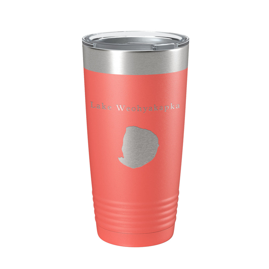 Lake Weohyakapka Map Tumbler Travel Mug Insulated Laser Engraved Coffee Cup Florida 20 oz