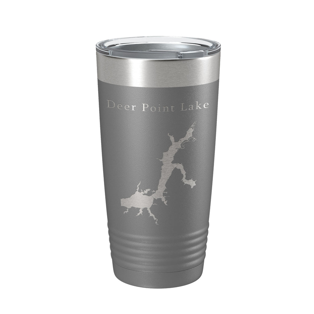 Deer Point Lake Map Tumbler Travel Mug Insulated Laser Engraved Coffee Cup Florida 20 oz