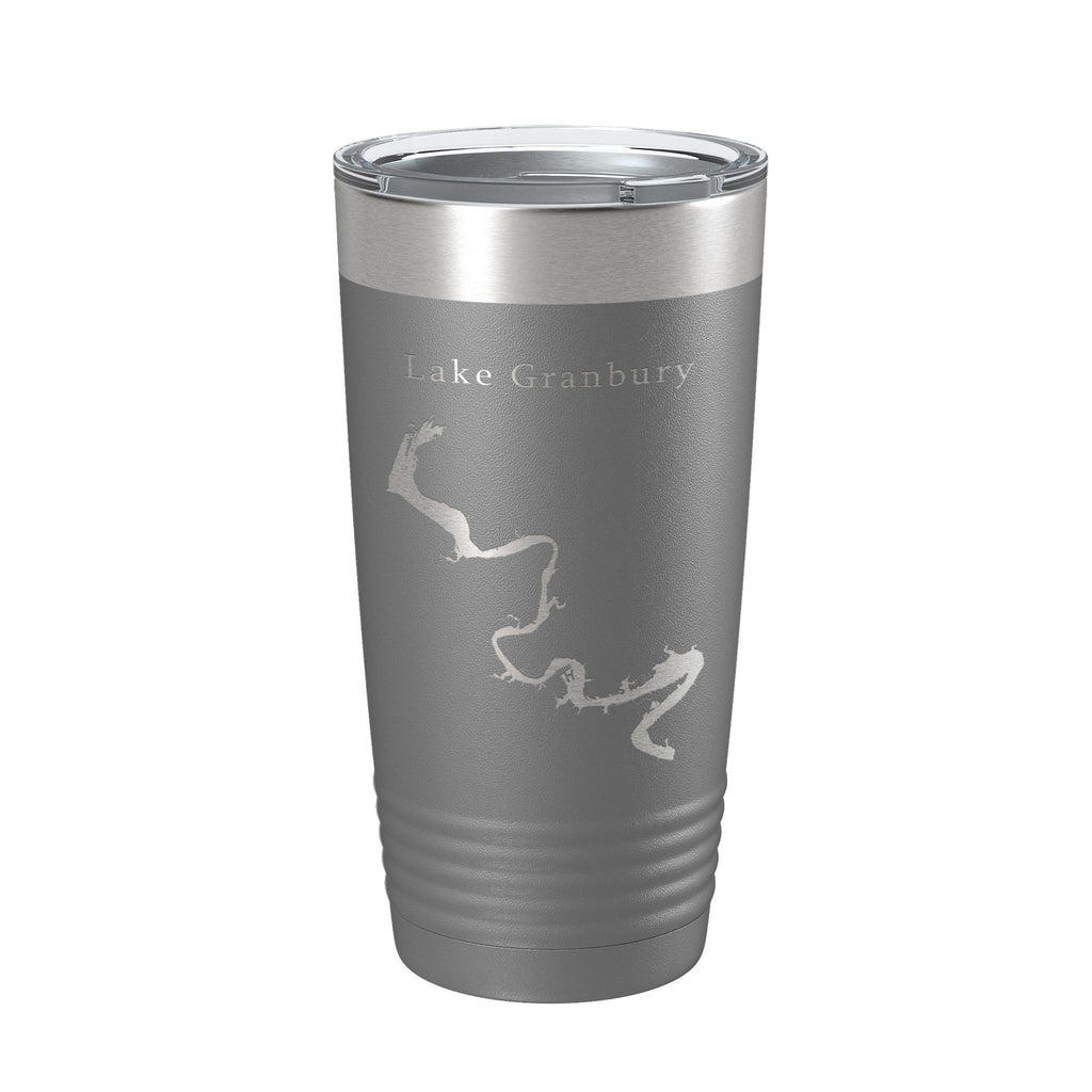 Lake Granbury Map Tumbler Travel Mug Insulated Laser Engraved Coffee Cup Brazos River Texas 20 oz