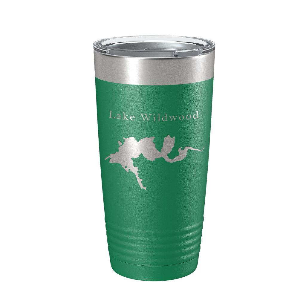 Lake Wildwood Map Tumbler Travel Mug Insulated Laser Engraved Coffee Cup California 20 oz