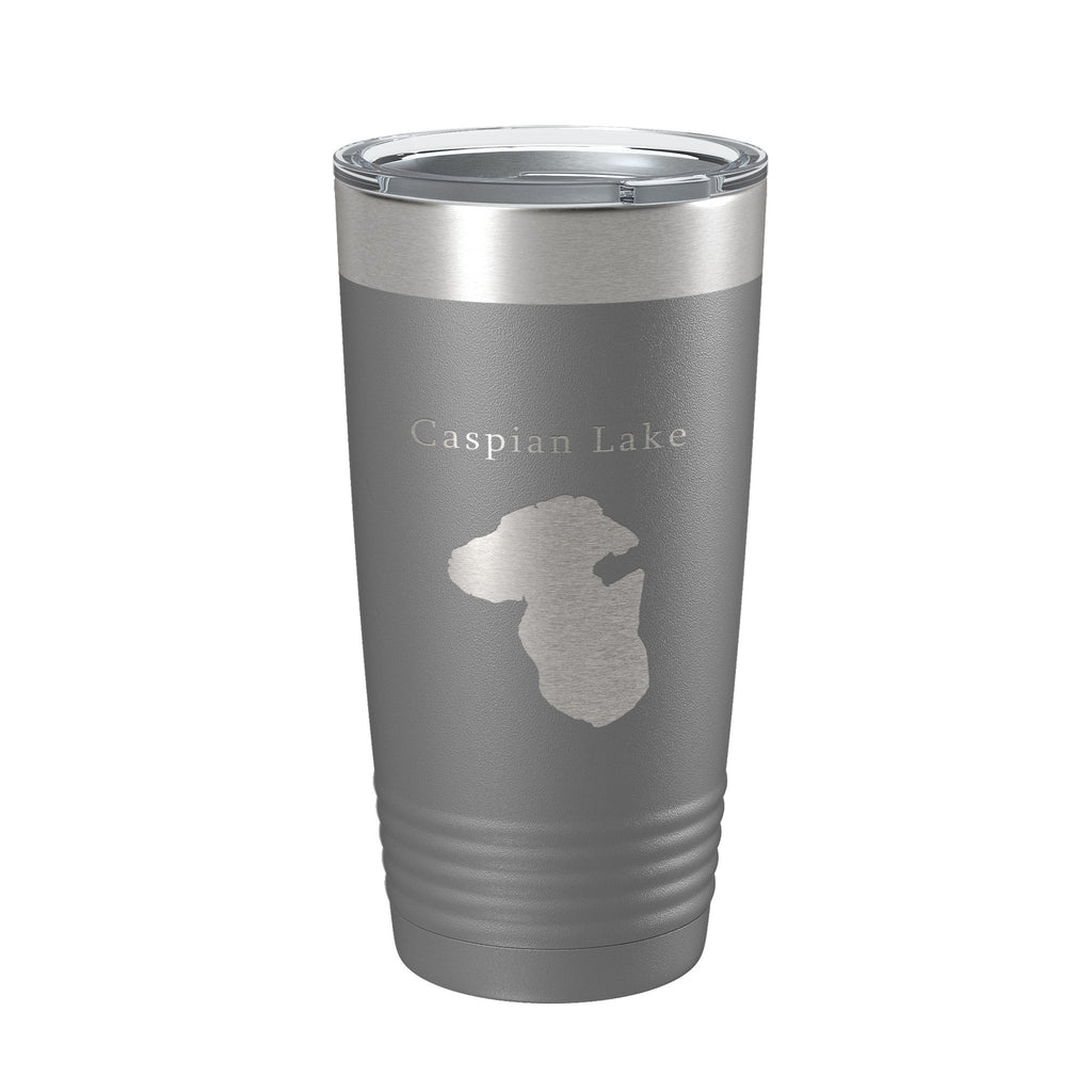 Caspian Lake Map Tumbler Travel Mug Insulated Laser Engraved Coffee Cup Vermont 20 oz