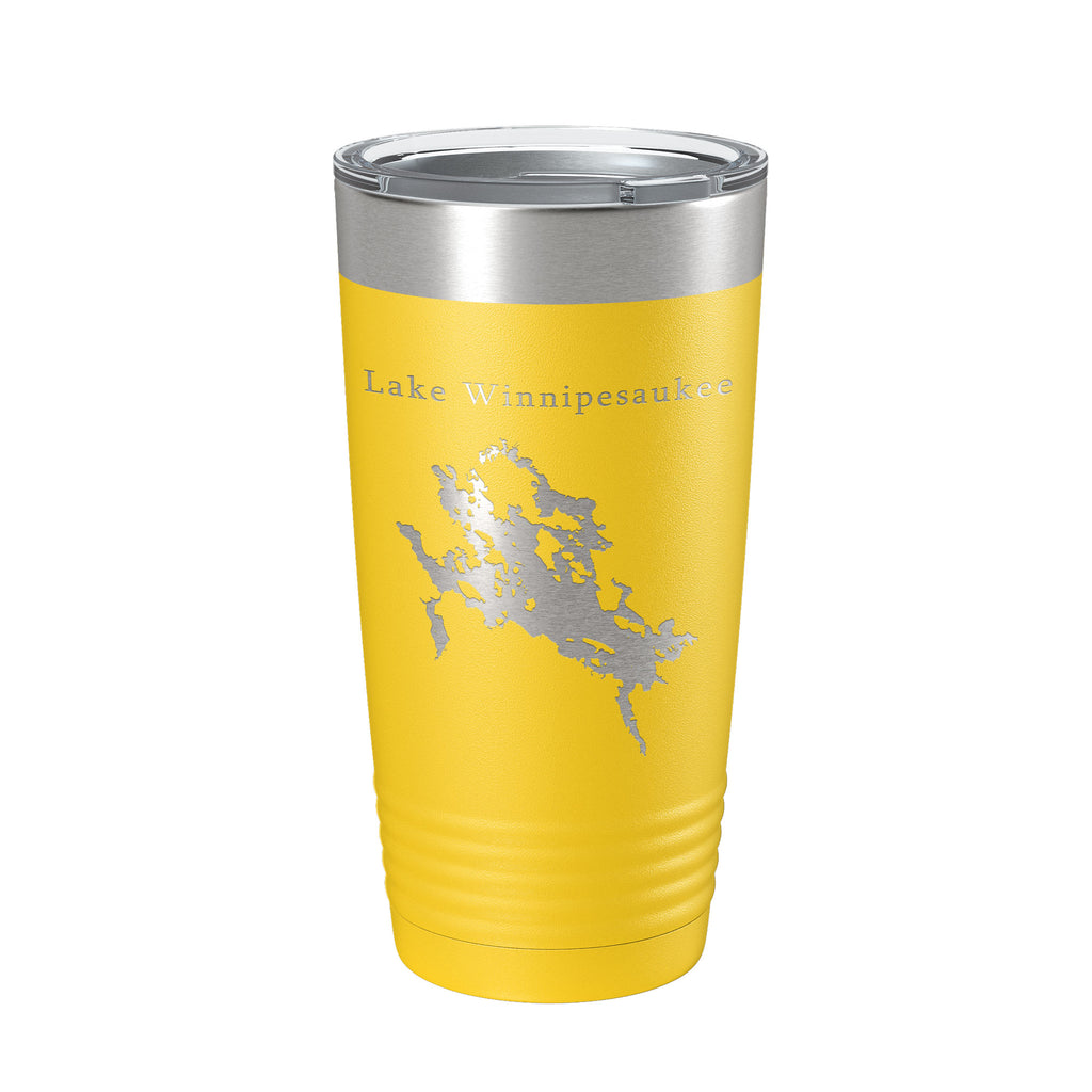 Lake Winnipesaukee Map Tumbler Travel Mug Insulated Laser Engraved Coffee Cup New Hampshire 20 oz