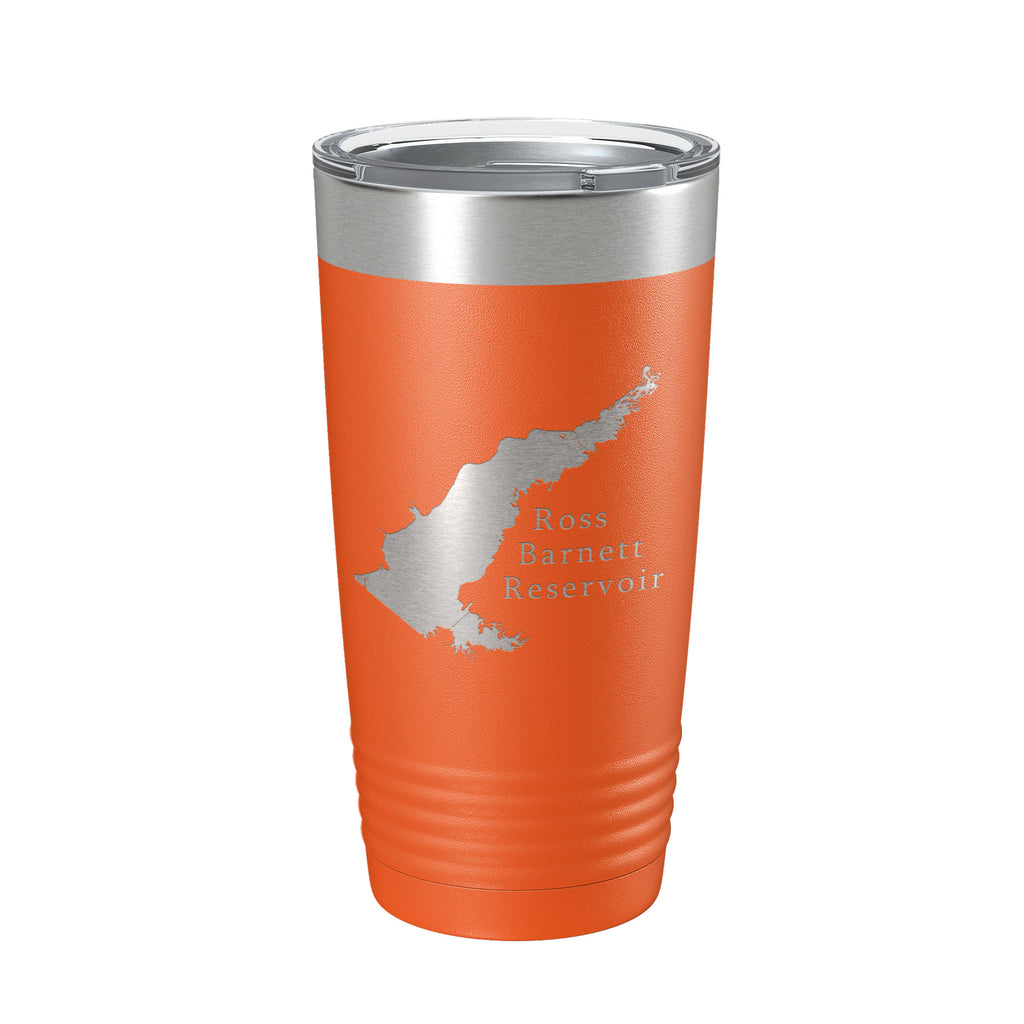 Ross R Barnett Reservoir The Rez Tumbler Lake Map Travel Mug Insulated Laser Engraved Coffee Cup Mississippi 20 oz