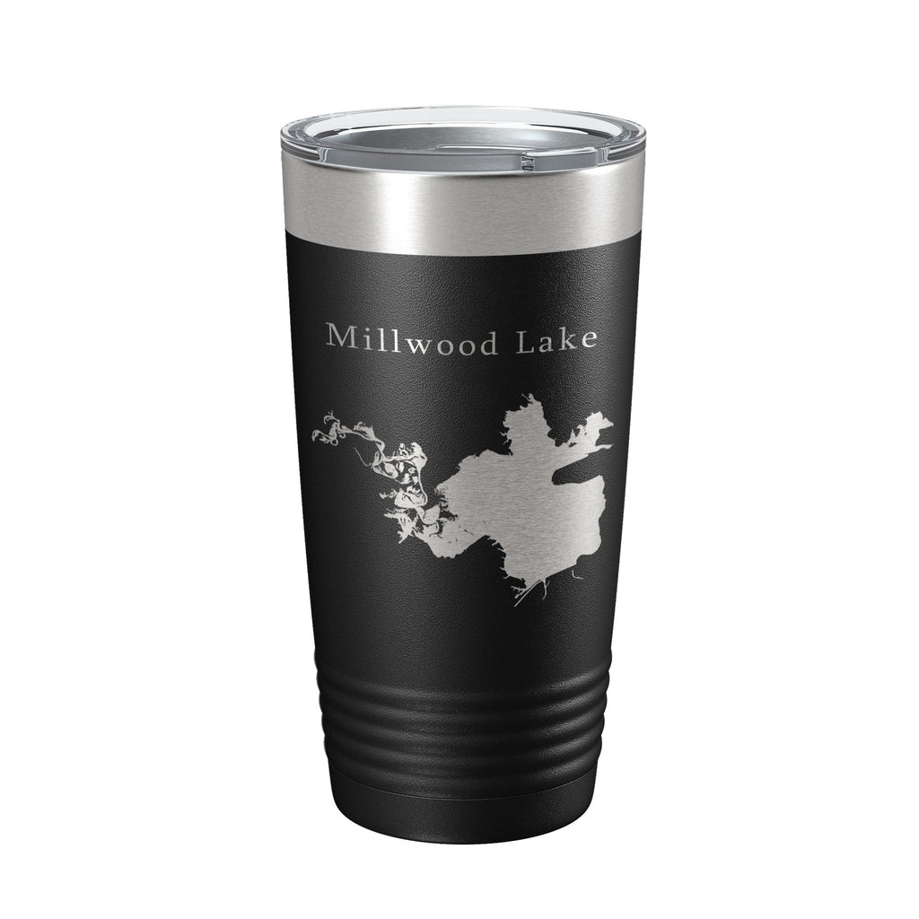 Millwood Lake Map Tumbler Travel Mug Insulated Laser Engraved Coffee Cup Arkansas 20 oz