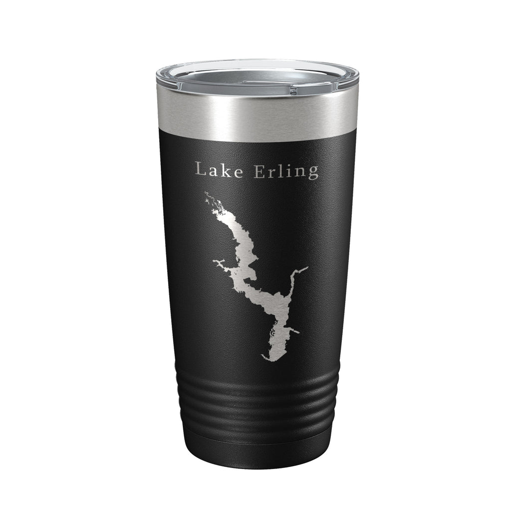 Lake Erling Map Tumbler Travel Mug Insulated Laser Engraved Coffee Cup Arkansas 20 oz